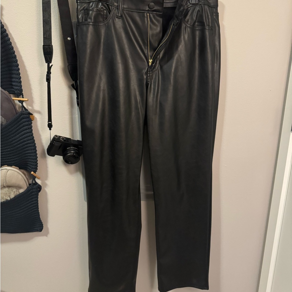 Old Navy Black Faux Leather Pants